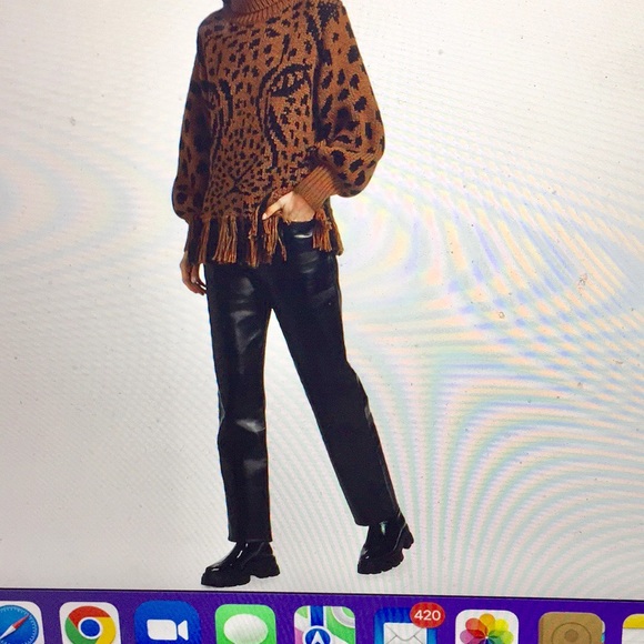 FARM Rio Leopard Fringe Sweater - Picture 2 of 9